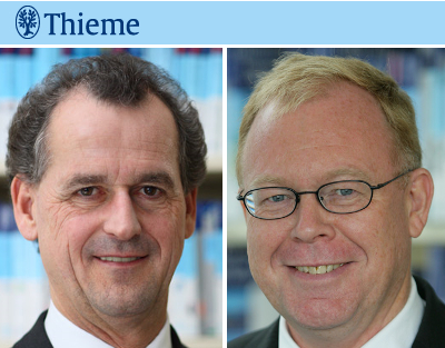 Dr. Albrecht Hauff (links) und Dr. <b>Wolfgang Knüppe</b> (rechts) bereiten den ... - Thieme_Geschaeftsfuehrung_Hauff_Knueppe