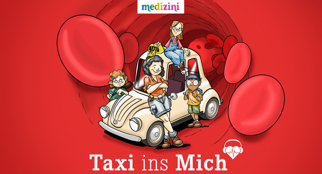Der neue 'Medizini'-Podcast 'Taxi ins Mich' will Kinder auf unterhaltsame Weise medizinisches Wissen vermitteln - Foto: BoneBuddrus/W&B